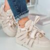 Beżowe Sneakersy CheBello Skórzane 4559