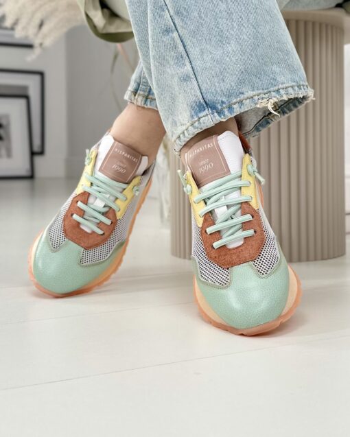 Pastelowe Sneakersy Hispanitas Skórzane CHV253869 27171