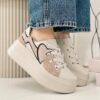 Beżowe Buty Fillippo Wygodne Skórzane DP6684